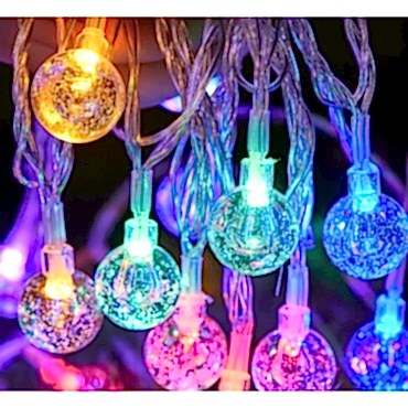 Kristal Top Gün Işığı Dekoratif Işık 5 Metre 28 LED 