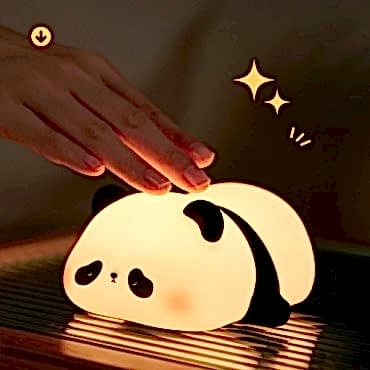 Panda Tasarımlı Renk Değiştirebilen Dokunmatik Gece Lambası 