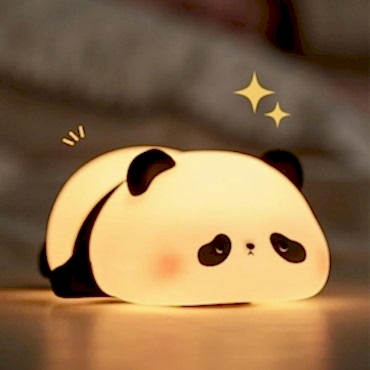 Panda Tasarımlı Renk Değiştirebilen Dokunmatik Gece Lambası 