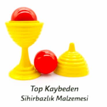 Sarı Renk Sihirli Kupa Top Kaybetme Oyunu 7 cm
