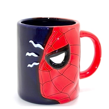 3D Spiderman Tasarımlı Porselen Kupa Bardak