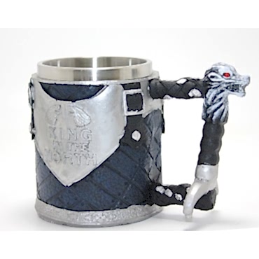 Game Of Thrones King In The North 3D Kabartmalı Çelik Kupa Bardak