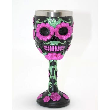 Day Of The Dead Şeker Kurukafa Tasarımlı 3D Çelik Kadeh Bardak