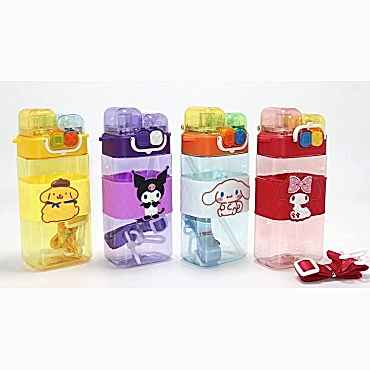 Kuromi Ve Arkadaşları Çift Bölmeli Pipetli Suluk 