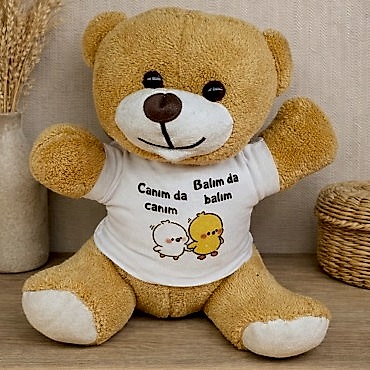 Canım da Canım Balım da Balım Tişörtlü Peluş Ayıcık
