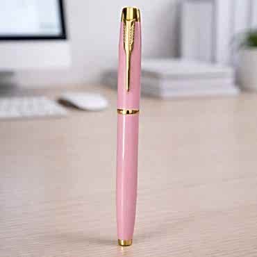 Premium Pembe Metal Roller Kalem