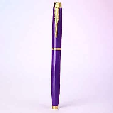 Premium Mor Metal Roller Kalem