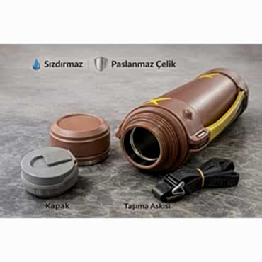 2000 ml Çift Katmanlı Vakumlu Paslanmaz Çelik Termos 
