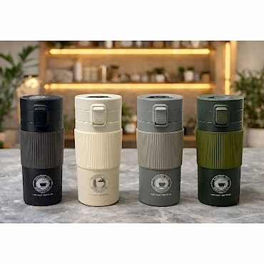 350 ml Paslanmaz Çelik Dereceli Termos Mug Bardak 