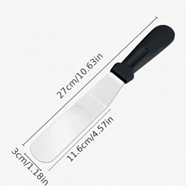 Paslanmaz Çelik L Tipi Pastacı Spatulası 