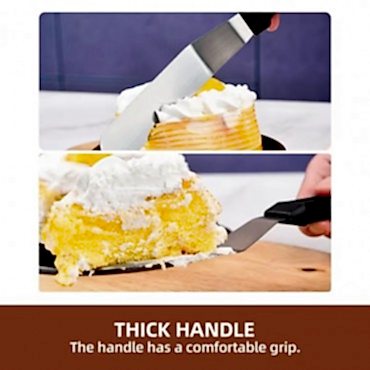 Paslanmaz Çelik L Tipi Pastacı Spatulası 
