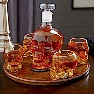 Crystal Head Kuru Kafa Cam Şişe 350 Ml
