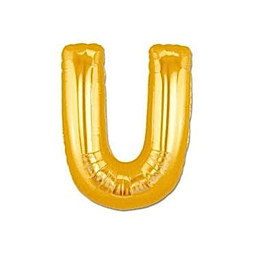 Altın Sarısı Folyo U Harfi Balon 1 Metre