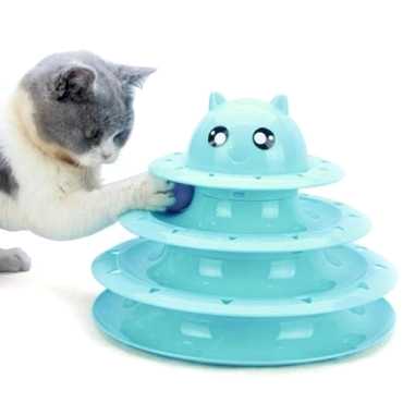  3 Katlı Kedi Oyuncağı Turntable Cat Toy