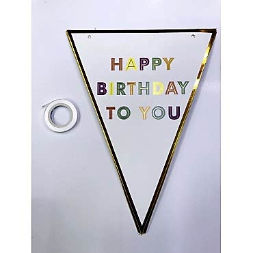Happy Birthday To You Flama Bayrak Süsü