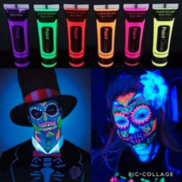 Neon Glow Fosforlu Krem Boya - 12 Adet