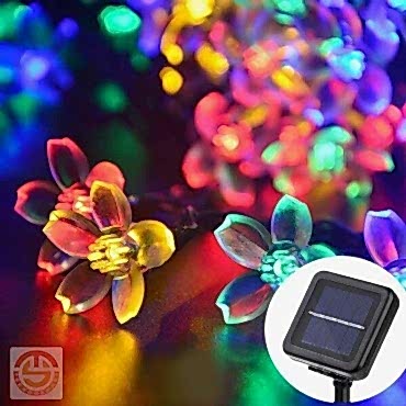 Solar Çiçekli RGB Dekorasyon Lambası