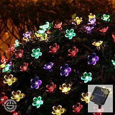 Solar Çiçekli RGB Dekorasyon Lambası