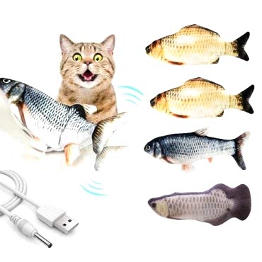 Hareketli Balık Kedi Oyuncağı Şarjlı