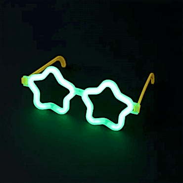 Yıldız Glow Partisi Gözlüğü - 12 Adet