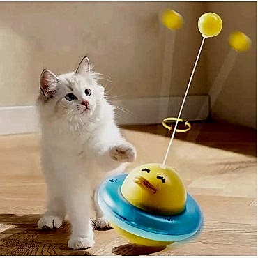 UFO Şekilli Ördek Kedi Oyuncağı