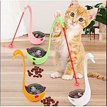 Kuğu Şeklinde Lazerli Kedi Oyuncağı