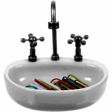 Lavabo Şeklinde Ataç Kutusu