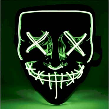 LED Işıklı Yeşil Maske