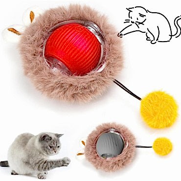 Tüylü Şarjlı Kedi Oyuncağı 