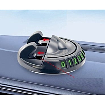 360° Dönebilen Yapışkanlı Numaratörlü Araç Telefon Tutucu 