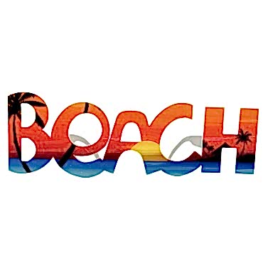 Beach Yazılı Parti Gözlüğü