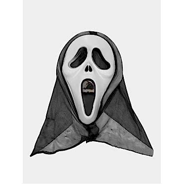 Kapşonlu Çığlık Maskesi Scream Maskesi 33x21 cm