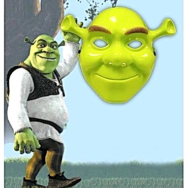 Yeşil Shrek Maskesi