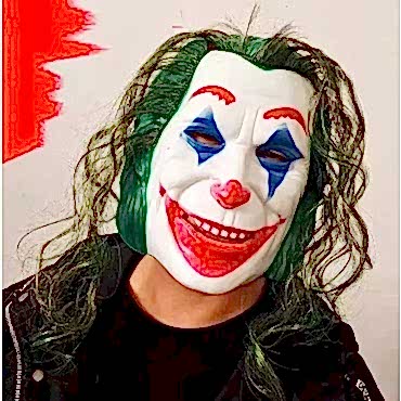 Joaquin Phoenix Joker Maskesi Yeşil Saçlı