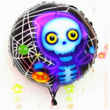Halloween İskelet Hayalet Folyo Balon 18 inç