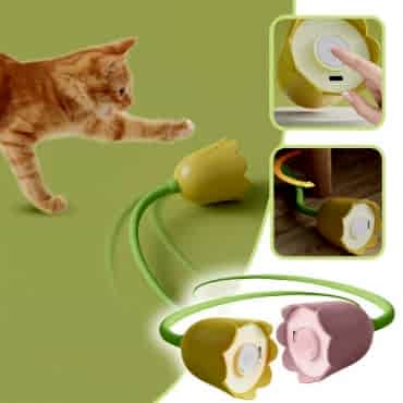 Hareketli Çiçek Kedi Oyuncağı