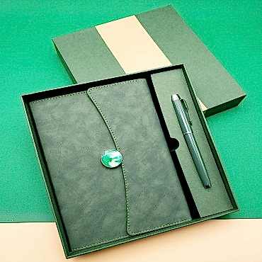 Promosyon Defter Kalem Seti Yeşil Renk