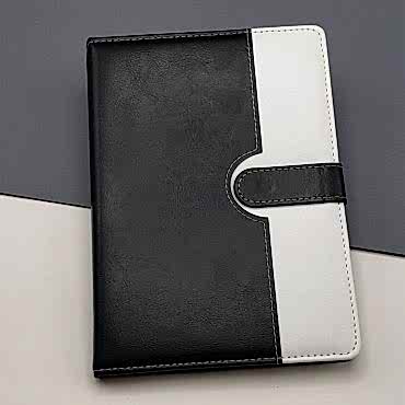 Tarihsiz Ajanda Defter Siyah Beyaz Renk 