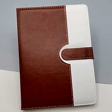 Tarihsiz Ajanda Defter Kahverengi Beyaz Renk 