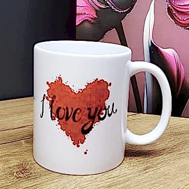 I Love You Tasarımlı Kupa Bardak