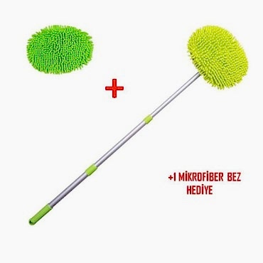 Yedek Bezli Mikrofiber Araba Yıkama Fırçası 