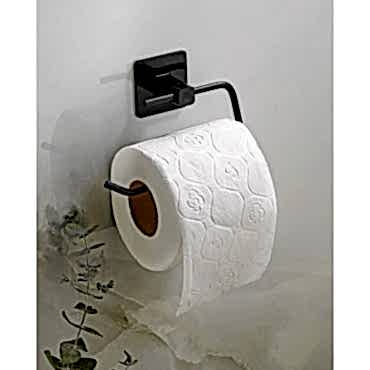 Metal Siyah Tuvalet Kağıtlığı 