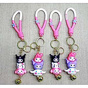 Hello Kitty Ve Arkadaşları Silikon Anahtarlık 