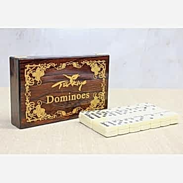 Ahşap Kutulu Domino Oyunu Model 3