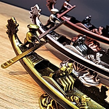 Metal Dekoratif Venedik Kayık