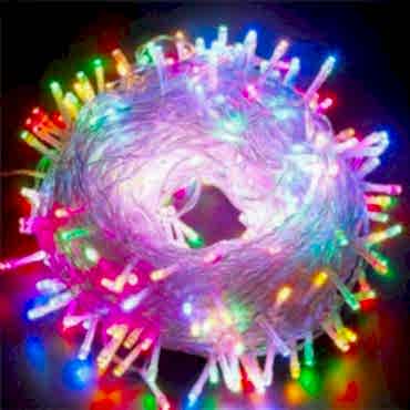 5m 30 Led RGB 2 Kademeli Şeffaf Kablo