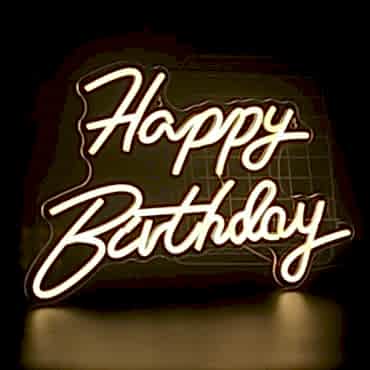 Happy Birthday Yazılı Neon Led Işık 
