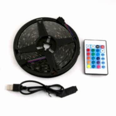 RGB Şerit 30 LED Kumandalı USB Bağlantılı 
