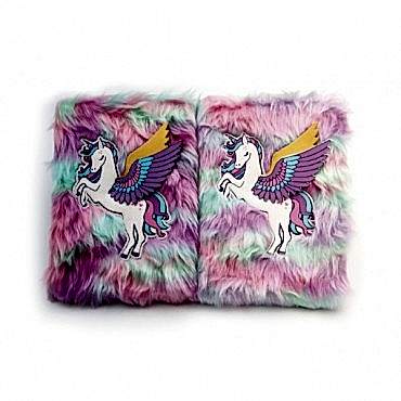 Unicorn Tasarımlı Peluş Hatıra Defteri
