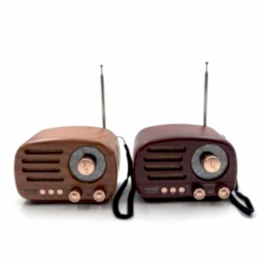 Ahşap Retro Radyo 